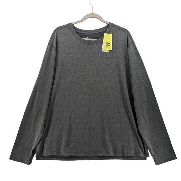 All in Motion Performance TShirt Heather Gray XXL Long Sleeve Activewear Workout - Picture 8 of 8